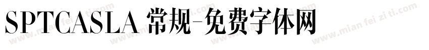 SPTCASLA 常规字体转换